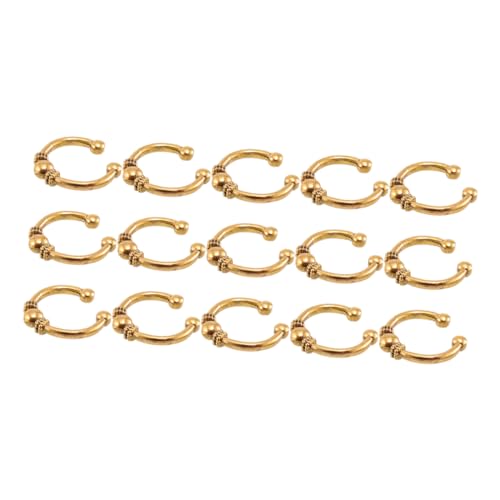 EPIGEIST 15 Stück Haarnadel-Kopfbedeckung Haarspangen für Mädchen Bobby Pins Zubehör winzig Zöpfe klein haarschmuck Schmuckanhänger aus Haargeflecht Haarzopfring Haarring Legierung Golden von EPIGEIST