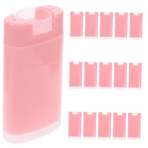 EPIGEIST 15 Stück Teiliges DIY Lippenbalsam Behälter Ovaler Leerer Lippenstifthülse Tragbare Lippenpflege Tuben in Kompakt und Stylisch zum Befüllen und Mitnehmen für Frauen und Mädchen von EPIGEIST