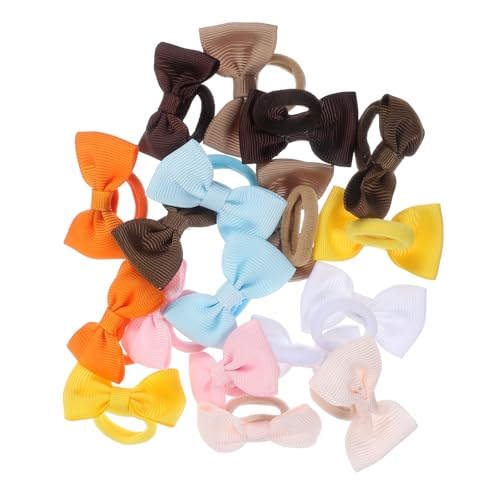 EPIGEIST 18 Stück Teiliges Haargummi für Kleine Mädchen Elastische Ponytail Halter aus Strapazierfähigem Polyester Bunte Schleifen Haarbänder als Niedliche Haarschmuck Accessoires von EPIGEIST