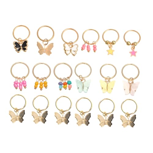 EPIGEIST 18 Stück Teiliges Schmetterling Haarschmuck Charmante Dreadlock Clips für Zöpfe und Flechtfrisuren Einfache Anwendung Elegante Haarringe für Damen für Partys und Hochzeiten von EPIGEIST