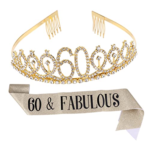 EPIGEIST 1satz Teiliges Geburtstagskrone Und Schärpe Elegante Dekoration Für Geburtstagsfeiern Für Unvergessliche Momente Mit Freunden Und Familie von EPIGEIST