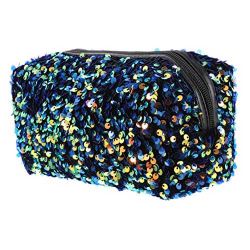 EPIGEIST Pailletten Kulturbeutel Damen Große Kosmetiktasche für Reisen Tragbare Aufbewahrungstasche Make Up Organizer Hängende Toilettentasche von EPIGEIST