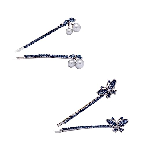 EPIGEIST 2paare Rhinestone Schmetterlings Haarklammern Für Damen Elegante Haarspangen Für Hochzeiten Funkelnde Haaraccessoires Für Besondere Anlässe von EPIGEIST