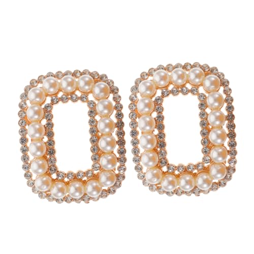 EPIGEIST 2 Stück Abnehmbare Strass Schnallen für Damen Kristall Verzierung für Hochzeits und Party Accessoires Passend für Flache und Hohe Schuhe von EPIGEIST