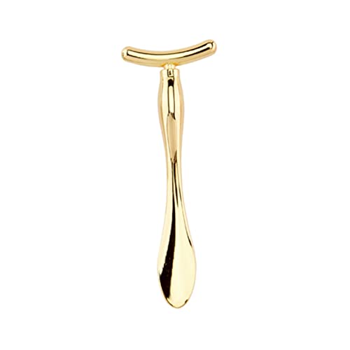 EPIGEIST 2stücke Augenmassagestab Und Mini-make-up-löffel Aus Zinklegierung Make-up-spatel Und Beauty-scoop Für Gesichtsmasken Gesichtsmaskenlöffel Tragbar Und Einfach Zu Bedienen von EPIGEIST