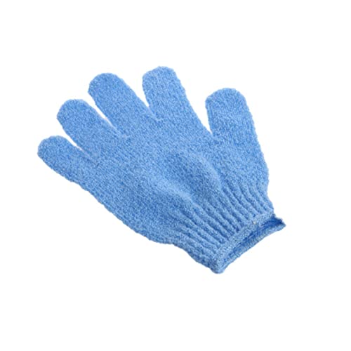 EPIGEIST 2 Stück Badetuch handschuhe Peeling-Körperwäscher-Handschuh Körperpeeling Scrubber Badeschuhe Duschhandschuh Peeling für den Körper Body Scrub Handschuh Duschpeelenteil Blau von EPIGEIST