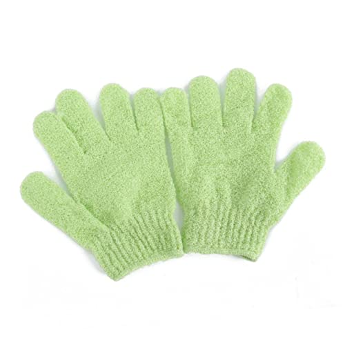 EPIGEIST 2 Stück Badhandschuhe Und Badetuch Body Scrub Handschuh Peelinghandschuhe Für Den Körper Körperpeeling Scrubber Peeling-handschuh Handpeeling Duschpeelenteil Duschhandschuh Grün von EPIGEIST