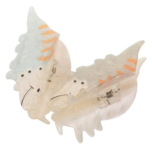 EPIGEIST 2 Stück Dinosaurier Haarspangen Acryl Niedliche Tier-klaue Haarklammern für Frauen und Mädchen Fester Griff für Kurze Dicke oder Lockige Haare Leichtes Langlebiges Design für von EPIGEIST