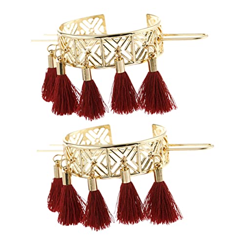 EPIGEIST 2 Stück Geometrische Hollow Haarnadeln mit Fransen für Damen Retro Chignon Pins Eleganter Haarschmuck für Duttfrisuren Leicht zu Tragen Entfernen für Besondere Anlässe von EPIGEIST