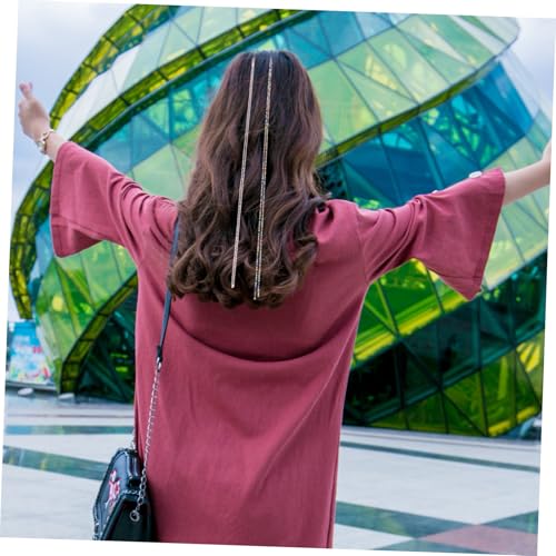 EPIGEIST 2 Stück Glitzernde Haarspangen mit Quasten Geflochtene Haarketten für Damen Modischer Haarschmuck für Pferdeschwanz Einfaches Anbringen Vielseitig Kombinierbar für Alltag und von EPIGEIST