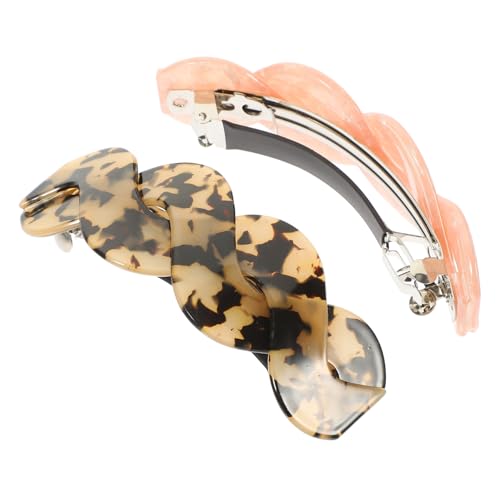 EPIGEIST 2 Stück Große Acryl Haarspangen Damen Haarclips mit Schleifen Design Leichte Langlebige Haarklammern für Dünnes und Dickes Haar Modischer Haarschmuck für Alltag Hochzeit Party und von EPIGEIST