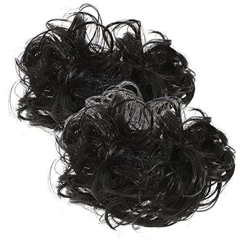 EPIGEIST 2 Stück Große Haarclip Bobby unordentliches Brötchenhaar Clip-Brötchen gefälscht UV kopfschmuck Haarknoten-Accessoires für Frauen unordentliche Brötchen Haarstücke Ballaststoff von EPIGEIST