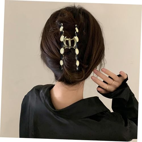 EPIGEIST 2 Stück Große Metall Haarklammern für Frauen Sicherer Griff für Dünnes und Dickes Haar Stilvolle Haarklammern in Beige und Granatrot Leicht und Komfortabel für Alltag und Party von EPIGEIST