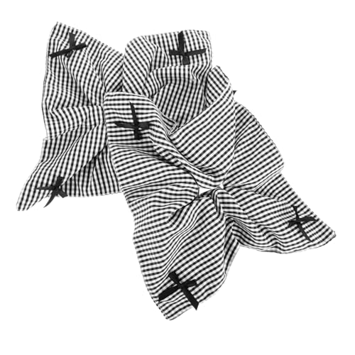 EPIGEIST 2 Stück Haargummis mit Großer Schleife aus Kariertem Stoff Elastische Scrunchies für Frauen und Mädchen Modisches Haaraccessoire für Alltag Büro und Besondere Anlässe Feine von EPIGEIST