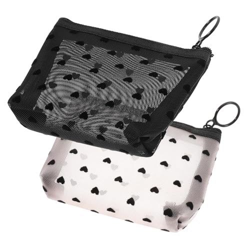 EPIGEIST 2 Stück Kleine Makeup Bag Organizer Netzstoff Teiliges mit Reißverschluss Atmungsaktive Kosmetiktasche für Damen und Mädchen für Reisen und Alltag EPIGEIST 2 Stück Kleine Makeup Bag Organizer Netzstoff Teiliges mit Reißverschluss Atmungsaktive Kosmetiktasche für Damen und Mädchen für Reisen und Alltag von EPIGEIST