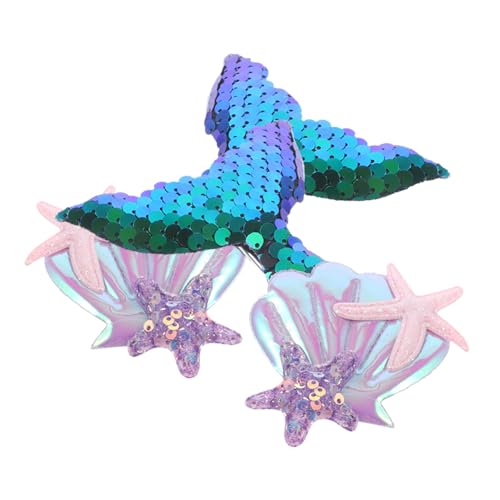 EPIGEIST 2 Stück Kleine Meerjungfrau Haarspangen für Mädchen Glitzernde Haarklammern Stabil und Bequem für Party Alltag Geburtstagsgeschenk Haarschmuck von EPIGEIST