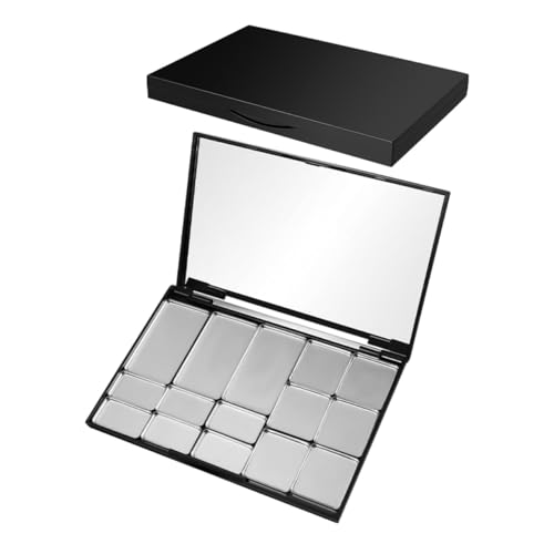 EPIGEIST 2 Stück Leere Magnetische Make up Palette mit Sicherem Magnetverschluss Vielseitig für Lidschatten Lippenstift Langlebig und Flexibel für DIY Schminkbehälter von EPIGEIST