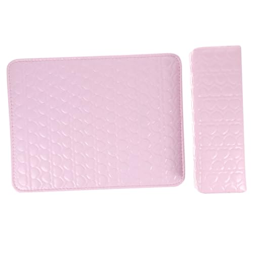 EPIGEIST 2 Stück Maniküre Handauflage aus PU Leder mit Weichem Polster Rutschfestes Kissen für Nagelkunst Schützt Arbeitsfläche vor Staub Geeignet für Nagelpflege und Maniküre zu Hause und von EPIGEIST