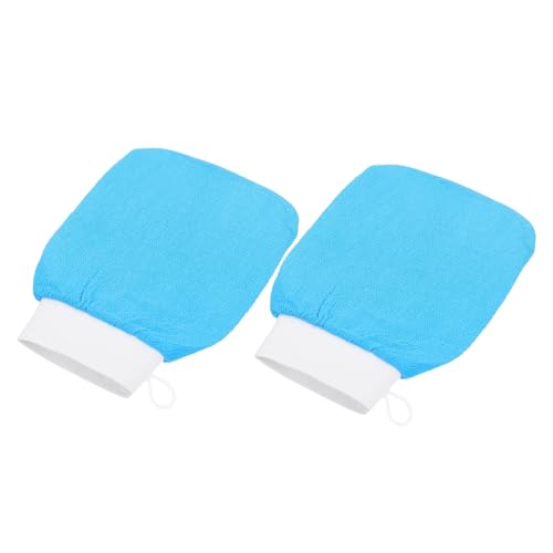 EPIGEIST 2 Stück Peeling handschuhe für Damen Wiederverwendbare Hautfreundliche Duschhandschuhe zur Sanften Körperreinigung Exfolierend Fördert Blutzirkulation für Zuhause Hotel und von EPIGEIST