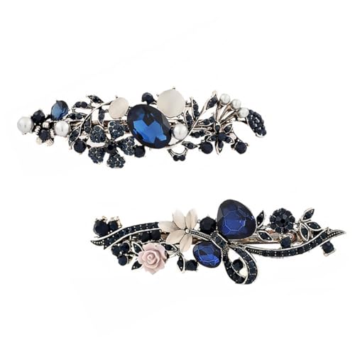 EPIGEIST 2 Stück Retro Haarspangen Lange Stilvolle Haarklammern mit Katzenaugenstein Langlebige Legierte Haarnadeln für Damen und Mädchen Modischer Haarschmuck für Alltag und Festlichkeit von EPIGEIST