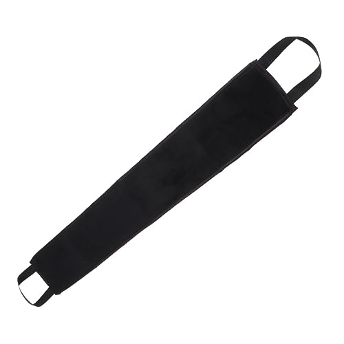 EPIGEIST 2 Stück Rückenreinigungstuch Flockendes Badehandtuch für Selbstbräuner Schwarz mit Praktischer Halterung für Sanfte Hautpflege und Exfoliation von EPIGEIST