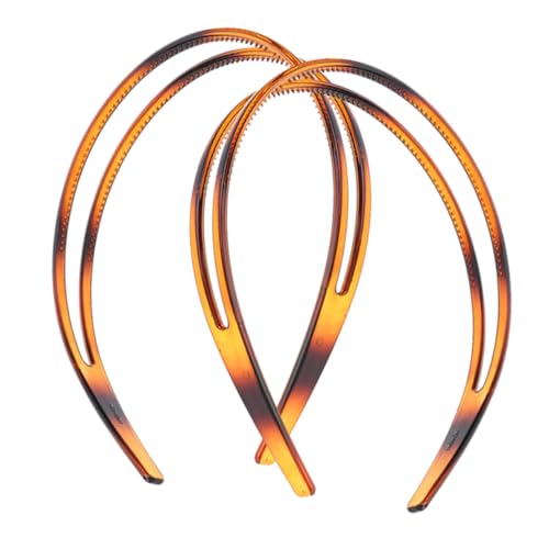 EPIGEIST 2 Stück Rutschfeste Damen Haarschmuck mit Zähnen Elastische Schmale Stirnbänder für Kurzes und Lockiges Haar Vielseitige Stabile Haarreifen für Sport Waschen Party und Alltag von EPIGEIST