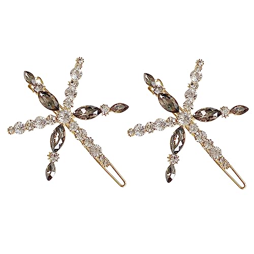 EPIGEIST 2 Stück Schneeflocken Haarklammern aus Legierung Funkelnde Haarspangen für Weihnachten Valentinstag Alltag und Besondere Anlässe Haaraccessoires für und Mädchen von EPIGEIST