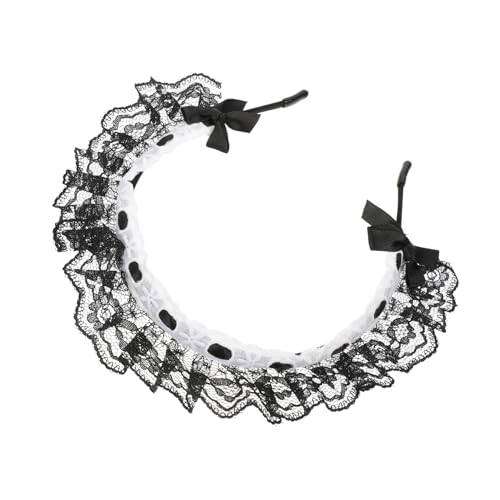EPIGEIST 2 Stück Spitzen Haarreifen mit Schleife Kopfbedeckung für Damen Vintage Stil Geeignet für Hochzeiten Partys Geburtstage und Festliche Anlässe Langlebiges Material Klassisch von EPIGEIST