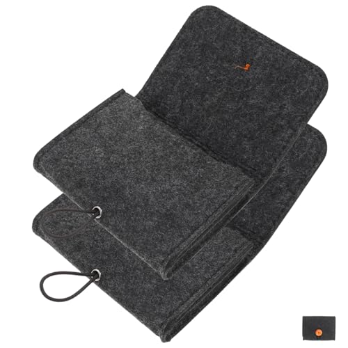 EPIGEIST 2 Stück Teiliges Ätherisches Öl Aufbewahrungstäschchen aus Filz und Vliesstoff Tragbare Organizer Tasche mit Ausreichender Kapazität für Reise und Alltag Robust Langlebig Geeignet von EPIGEIST