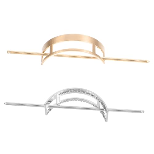 EPIGEIST 2 Stück Teiliges Haarschmuck aus Langlebigem Zinklegierung mit Mattiertem Finish Lange Haarnadeln für Damen für Brötchen und Vielseitiges Styling bei Hochzeit Party und Alltag von EPIGEIST