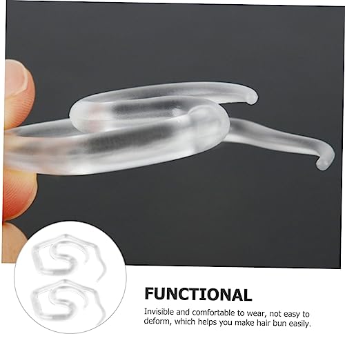 EPIGEIST 2 Stück Teiliges Haarstyling Unsichtbarer Flexibler Duttformer für Damen DIY Haarknoten Helfer Transparent Bequem Geeignet für Haartypen und Festliche Anlässe von EPIGEIST