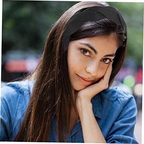 EPIGEIST 2 Stück Teiliges Retro Stirnband Breites Gedrehtes Cross Hairband Schlichtes Vintage Haarband für Damen Modisches Haaraccessoire für Party Hochzeit Alltag und Festivals von EPIGEIST