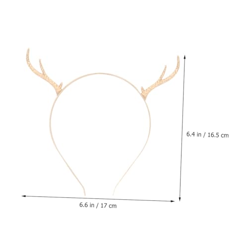 EPIGEIST 2 Stück Teiliges Weihnachts Haarband Rentiergeweih Haarschmuck Leichtes Stirnband Festlich für Damen Mädchen Weihnachtsfeier Karneval Party Accessoire von EPIGEIST