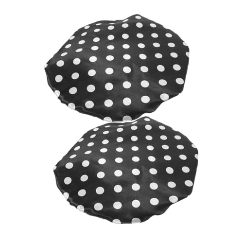 EPIGEIST 2 Stück Verstellbare Duschhaube Wasserdichtes Satin Bonnet für Damen und Herren Große Badehaube mit Elastischem Geeignet für Lange Haare Wiederverwendbare Haarkappe für Dusche und von EPIGEIST