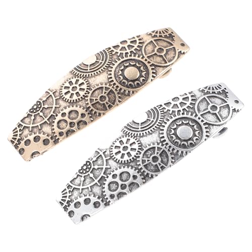 EPIGEIST 2 Stück Vintage Metall Haarspangen Elegante Haarschmuck Damen Klassische Barrette mit Filigranem Muster Vielseitig für Hochzeit Party Alltag und Festliche Anlässe von EPIGEIST