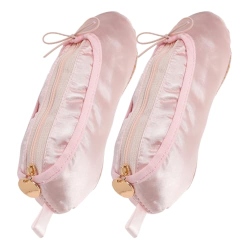 EPIGEIST 2-teiliges Make-up-täschchen Für Ballettschuhe, Ballerina-Slipper, Tanzschuhe, Make-up-Tasche, Aufbewahrungstasche Für Bleistifte Und Stifte, Kosmetikpinsel-Organizer von EPIGEIST