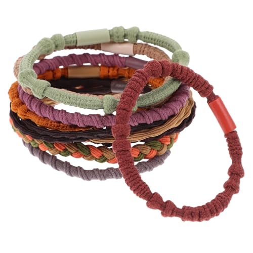EPIGEIST 20 Stück Teiliges Geflochtene Haargummis Elastisch Schonend Langlebig Vielseitig für Damen Mädchen Haarschmuck Ponytail Halter Bunte Farben für Dickes Haar Styling von EPIGEIST