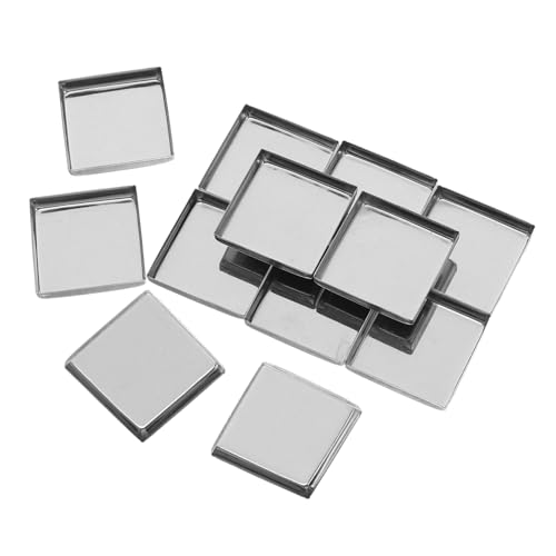 EPIGEIST 20 Stück Teiliges Kleine Quadratische Kosmetikdosen aus Robustem Eisen Nachfüllbare Lidschatten Magnetkompatibel Platzsparend für DIY Make-up Paletten und Reiseetui von EPIGEIST