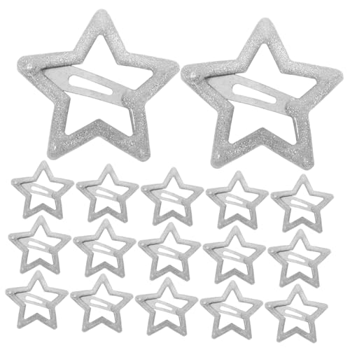 EPIGEIST 20 Stück Teiliges Metall Haarspangen Sternenform Kleine Schnapp Haarklammern Niedliche Haaraccessoires für Mädchen Frauen Vielseitig Einsetzbar und Sicher Haltbar von EPIGEIST