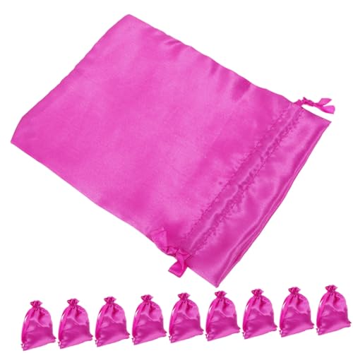 EPIGEIST 20 Stück Teiliges Satin-perückentaschen Kordelzug Tragbare Aufbewahrungstaschen für Haarverlängerungen Staubgeschützte Reise-organizer für Zuhause und Salon von EPIGEIST