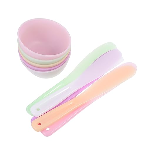 EPIGEIST 20 Stück Teiliges Silikon Gesichtsmaske Rührschüssel Flexibles DIY Beauty Werkzeug für Spa und Salon Zufällige Farben Einfach zu Reinigen und Wiederverwendbar Zufällige Farbe von EPIGEIST