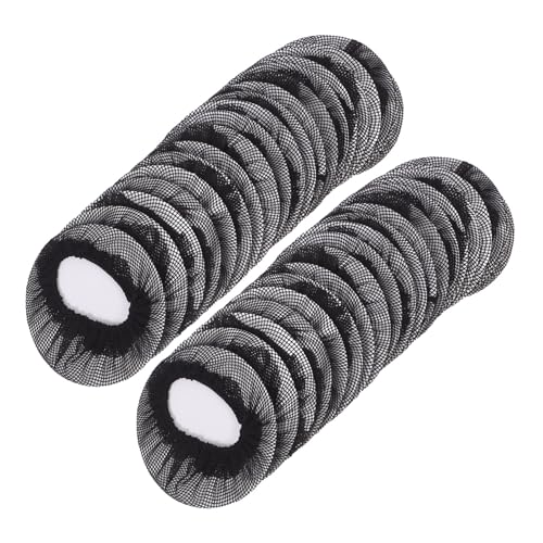 EPIGEIST 20stücke Elastische Haarnetze Für Dutts Unsichtbare Haarwickelnetze Für Tanz Perückenhalter Wiederverwendbare Netze Für Frauen Und Mädchen Schwarz Für Ballett Und Eislauf von EPIGEIST