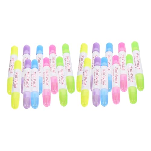 EPIGEIST 20stücke Nagellackentfernerstifte Aus Kunststoff Nagellack Reinigungsstifte Nagelkanten Korrekturstifte Befüllbar Mit Nagellackentferner Praktisch Für Frauen von EPIGEIST