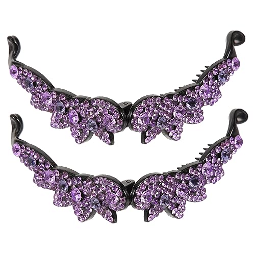 EPIGEIST 2Stücke Glitzernde Bananenclips für Lockiges Haar Haarspangen mit Einzigartigem Design Haaraccessoire für Damen und Herren für zu Anlässen von EPIGEIST