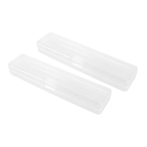 EPIGEIST 2stücke Aufbewahrungsbox Für Kosmetikpinsel Transparenter Pinselhalter Mit Deckel Reisenorganisation Für Make-up-Pinsel Und Augenbrauenstifte von EPIGEIST