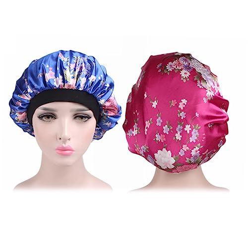 EPIGEIST 2stücke Druck Schlafhauben Für Damen Weiche Satin-haarschutz-mütze Für Chemotherapie Und Nächtlichen Komfort Mit Elastischem Design Und Viel Platz Für Haare EPIGEIST 2stücke Druck Schlafhauben Für Damen Weiche Satin-haarschutz-mütze Für Chemotherapie Und Nächtlichen Komfort Mit Elastischem Design Und Viel Platz Für Haare von EPIGEIST