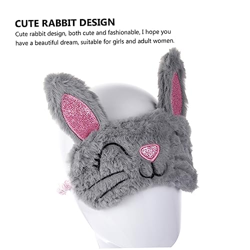 EPIGEIST 2stücke Kaninchen Schlafaugenmaske Aus Plüsch Augenabdeckung Für Reisen Nickerchen Elastisches Band Hautfreundlich Waschbar Geeignet Für Mädchen Und Erwachsene Frauen von EPIGEIST