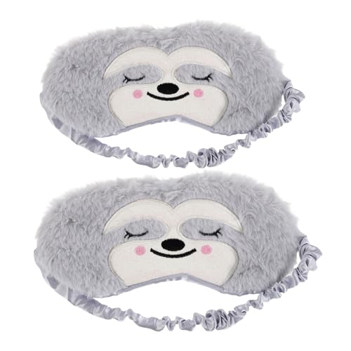 EPIGEIST 2stücke Plüsch Cartoon Augenmaske Für Junge Mädchen Weiche Schlafmaske Mit Lichtblockierung Flauschige Tier-augenbinde Für Hause Und Reisen von EPIGEIST