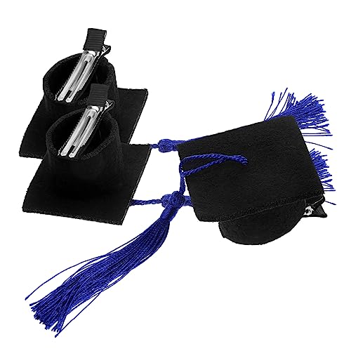 EPIGEIST 3 Stück Mini Doktorhut Haarspangen mit Quaste Bunte Abschlusskappen Haarklammern für Damen und Langlebige Haarschmuck Dekoration für Abschlussfeier und Party von EPIGEIST