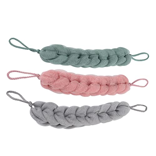 EPIGEIST 3 Stück Rückenwaschlappen Extra Langes Badetuch Hautreinigung Handtuch Duschzubehör Für Männer Und Frauen Bequemes Und Langlebiges Peeling Handtuch von EPIGEIST